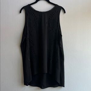 White House Black Market Charcoal Top